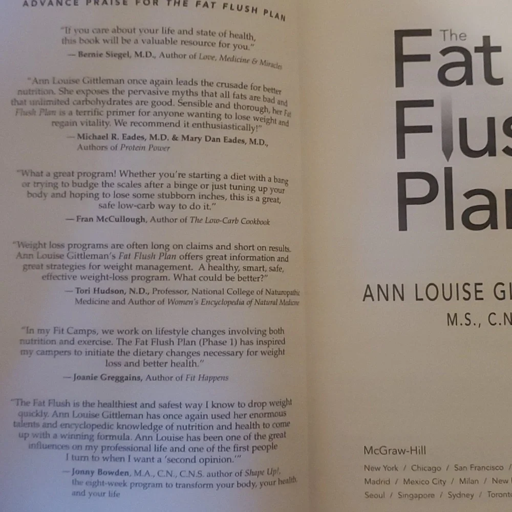 The Fat Flush Plan by Ann LOUISE gittlemean MS CNS Hardcover